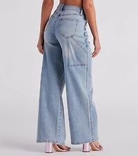 Trish Cargo Wide-Leg Jeans by Windsor Denim