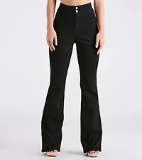 Bri High-Rise Button-Up Flare Jeans by Windsor Denim