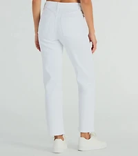 Fresh Vibe High-Rise Destructed Straight-Leg Jeans by Windsor Denim