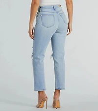 Love Your Look High-Rise Straight-Leg Denim Jeans