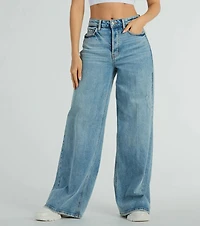 Iconic Staple High-Rise Wide-Leg Jeans