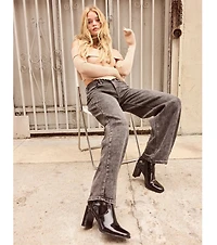 Chic Wonder Mid-Rise Wide-Leg Denim Jeans