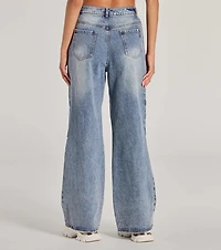 Stylish Journey High-Rise Straight-Leg Denim Jeans