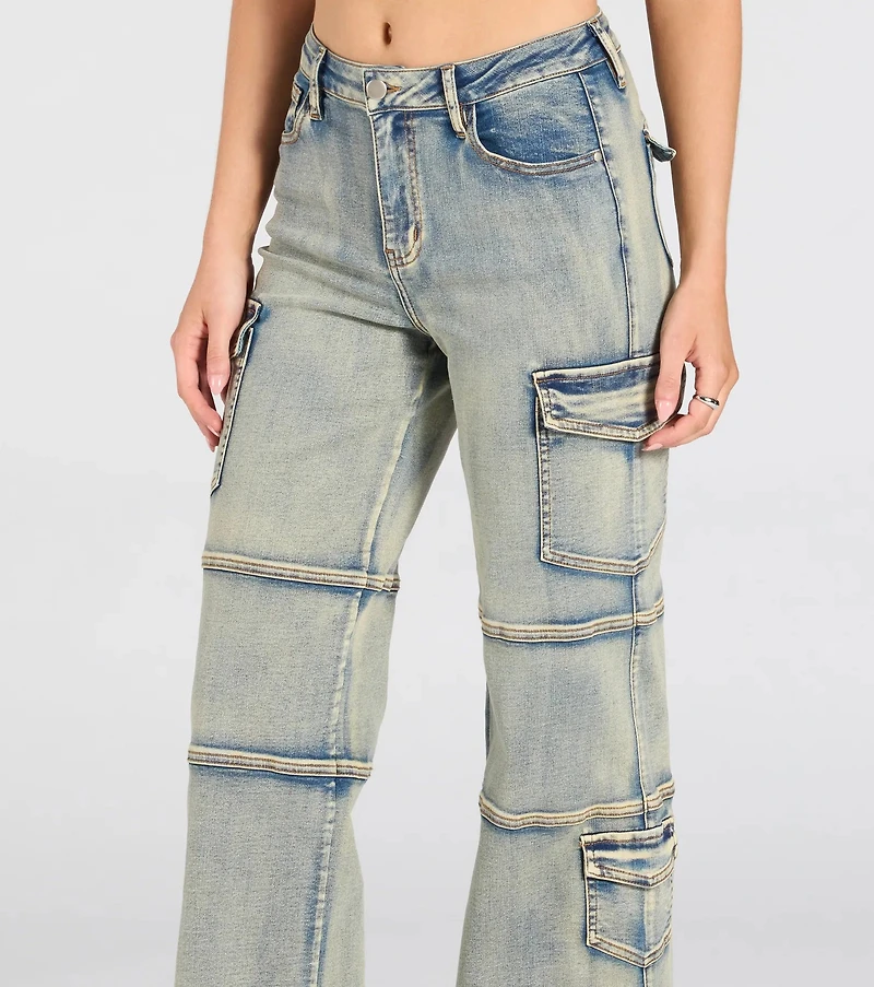 Cutie Cargo High-Rise Denim Jeans