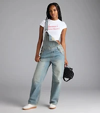 Casual Babe Tinted Denim Overalls