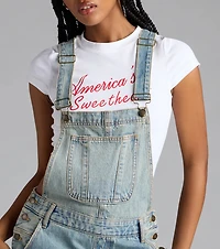 Casual Babe Tinted Denim Overalls