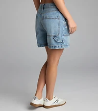 No Plans Just Vibes Denim Shorts