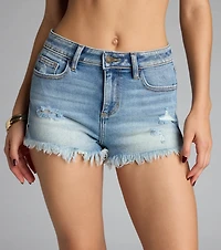 Sun’s Out, Shorts On High-Rise Denim