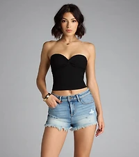 Sun’s Out, Shorts On High-Rise Denim