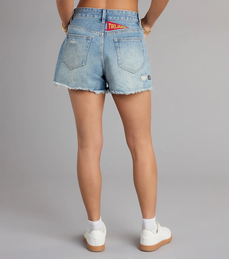 Fight On® USC® Patch Cut-Off Denim Shorts