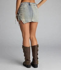 Side Tied and Vibin’ Denim Skort