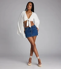 Mini Mood Activated Denim Skort