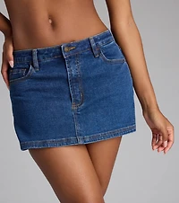 Mini Mood Activated Denim Skort