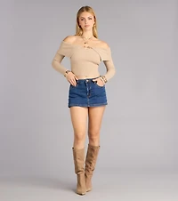 Mini Mood Activated Denim Skort