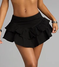 Meet Me There Ruffle Mini Skort