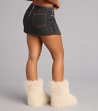 Cool Girl Confidence Denim Mini Skort