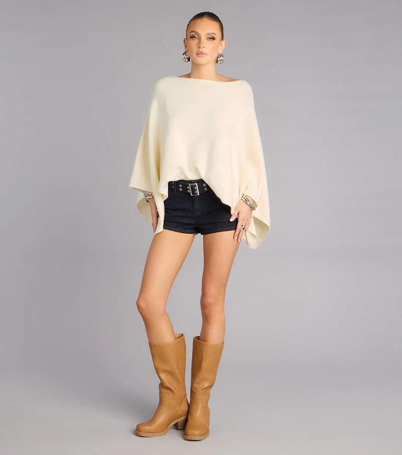 City Heat Dark Denim Belted Hot Shorts