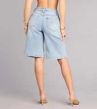 Weekend Cool Mid-Rise Denim Jorts
