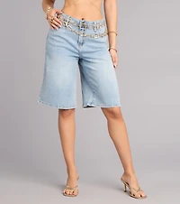 Weekend Cool Mid-Rise Denim Jorts