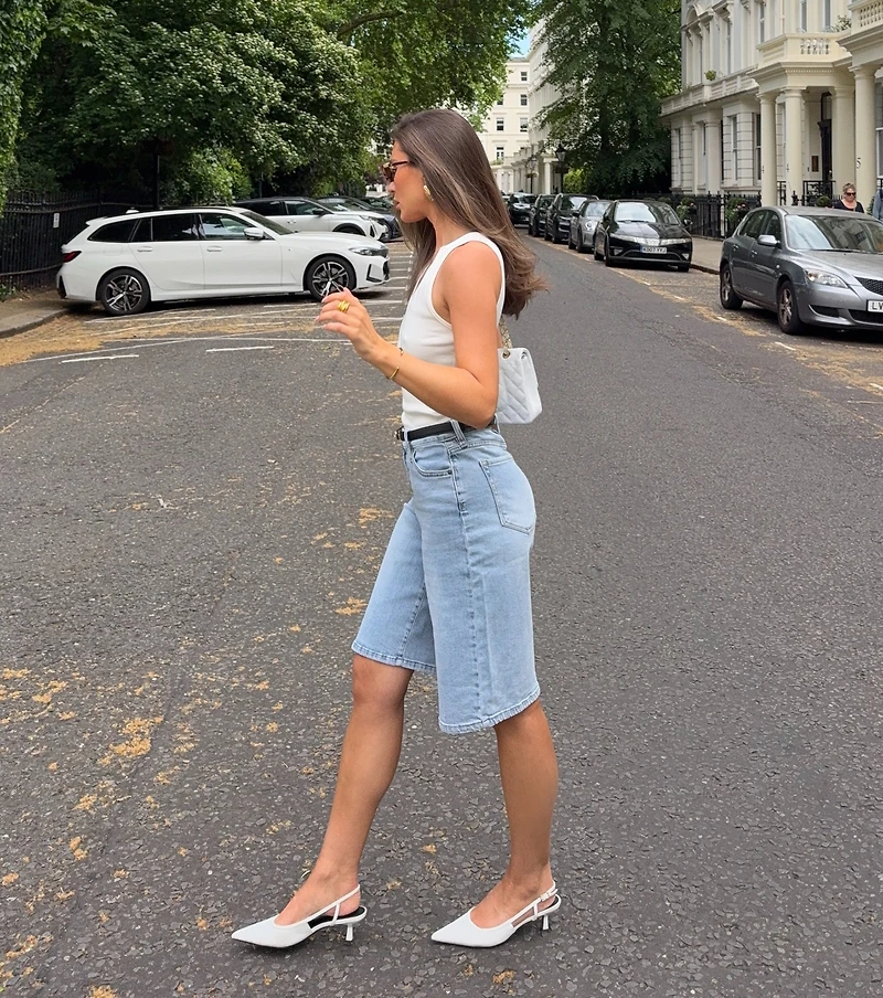 Weekend Cool Mid-Rise Denim Jorts