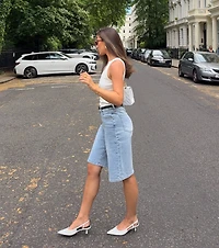 Weekend Cool Mid-Rise Denim Jorts