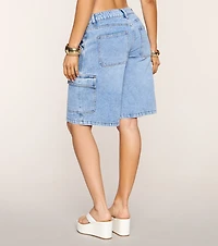 Casual Plans Denim Cargo Jorts