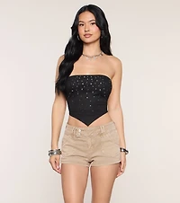 Cool Confidence Denim Hot Shorts