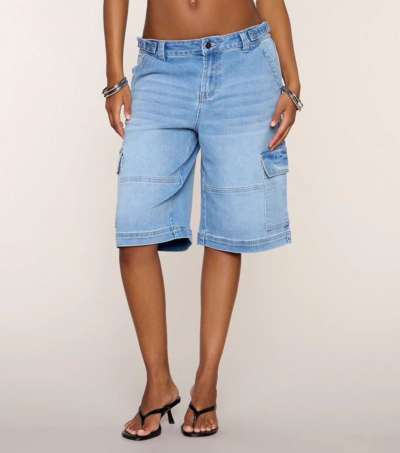 Off Duty Details Mid Rise Cargo Jort
