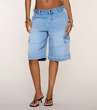 Off Duty Details Mid Rise Cargo Jort
