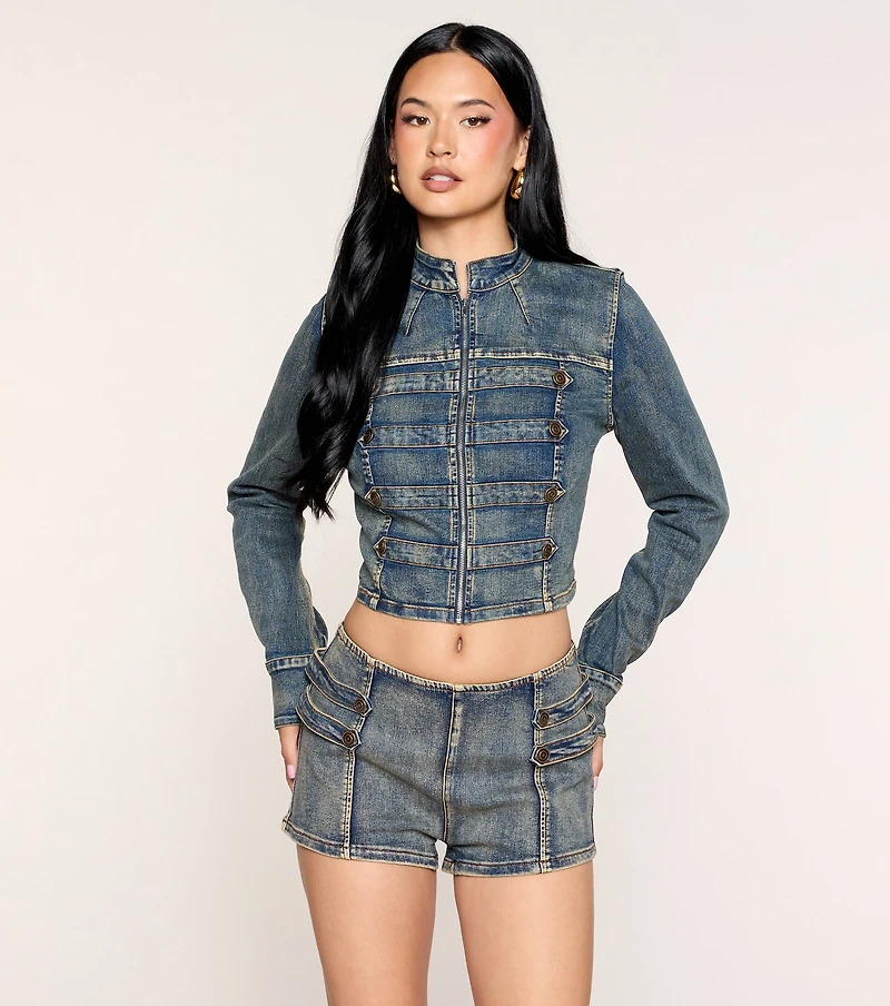 Rebel Routine Denim Hot Shorts
