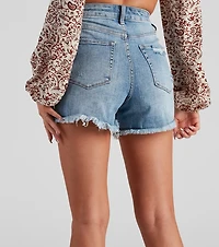 Reese Distressed Mom Shorts by Windsor Denim