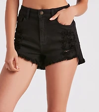 Remy High-Rise Distressed Shorts By Windsor Denim