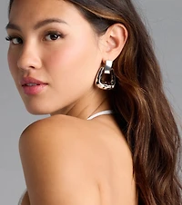 Walk Around Town Door Knocker Earrings