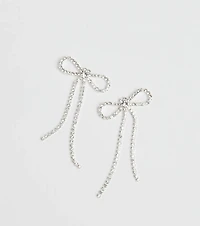 True Bliss Rhinestone Bow Earrings