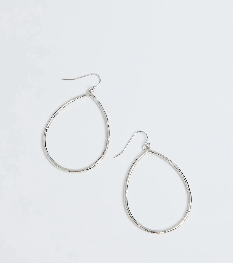 Strut Around Town Oval Hoop Earrings
