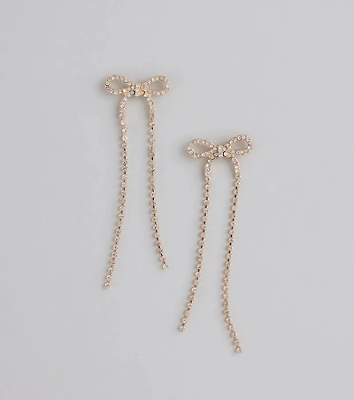 Flirt Mode On Bow Drop Earrings