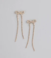 Flirt Mode On Bow Drop Earrings