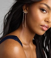 Flirt Mode On Bow Drop Earrings