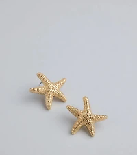Mermaid Core Starfish Stud Earrings