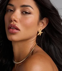 Mermaid Core Starfish Stud Earrings