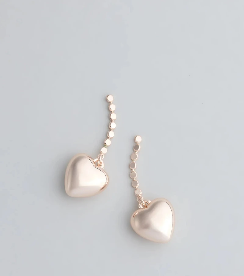 Taking Heart Charm Earrings