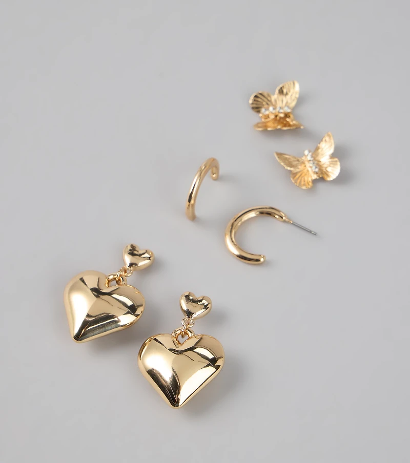 Sweet Spark Three-Pack Earrings Set
