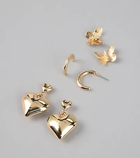 Sweet Spark Three-Pack Earrings Set