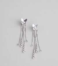 Flutter And Sparkle Butterfly Earrings