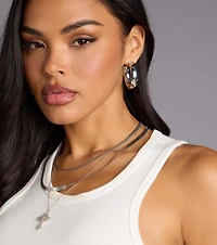 Polished Shine Hoop Earrings