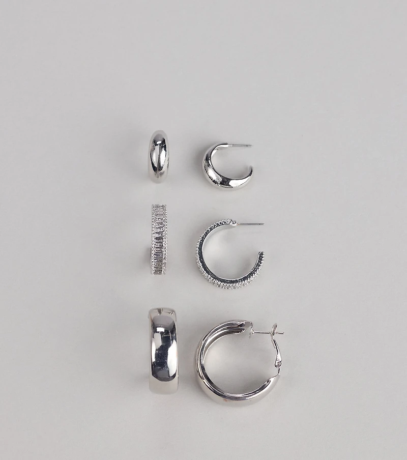 Everyday Edit Hoop Earrings Pack