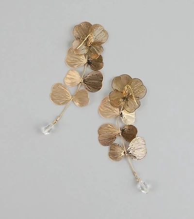 Botanic Chic Textured Leaf Earrings