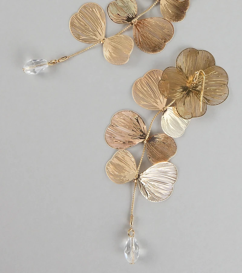 Botanic Chic Textured Leaf Earrings