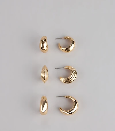 Mix And Match Three-Pack Earrings Set