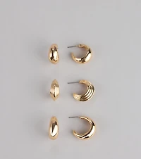 Mix And Match Three-Pack Earrings Set